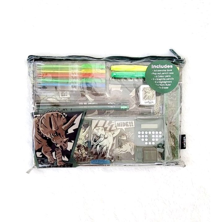 

(ORIGINAL) Smiggle Beyond Pop Out Stationery Gift Pack / Set Alat Tulis Smiggle - Dino