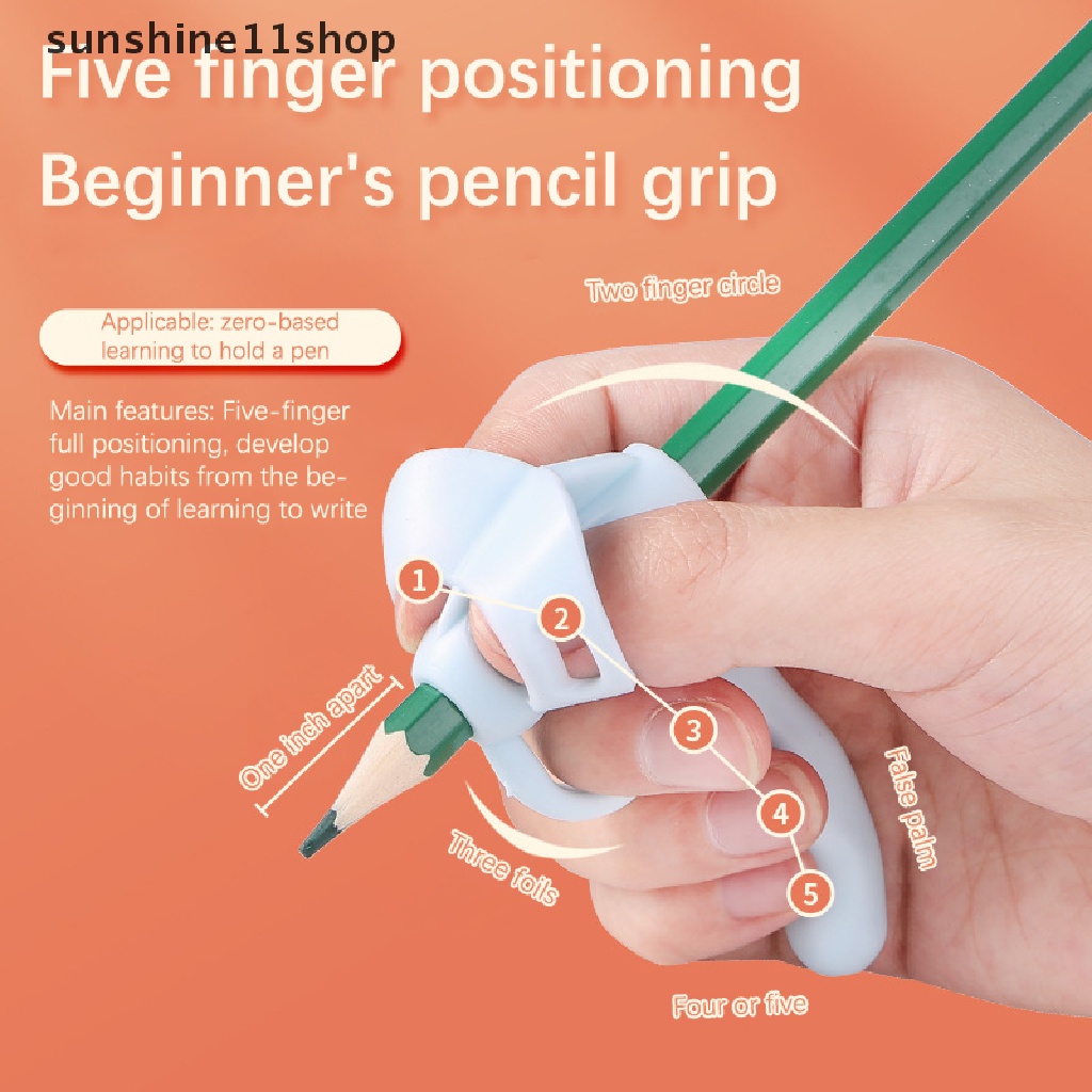 Sho Tempat Pulpen Postur Wrig Anak Silikon Lembut Wrig Training Correction Tool Aid Grip Posture Correction Stationery N