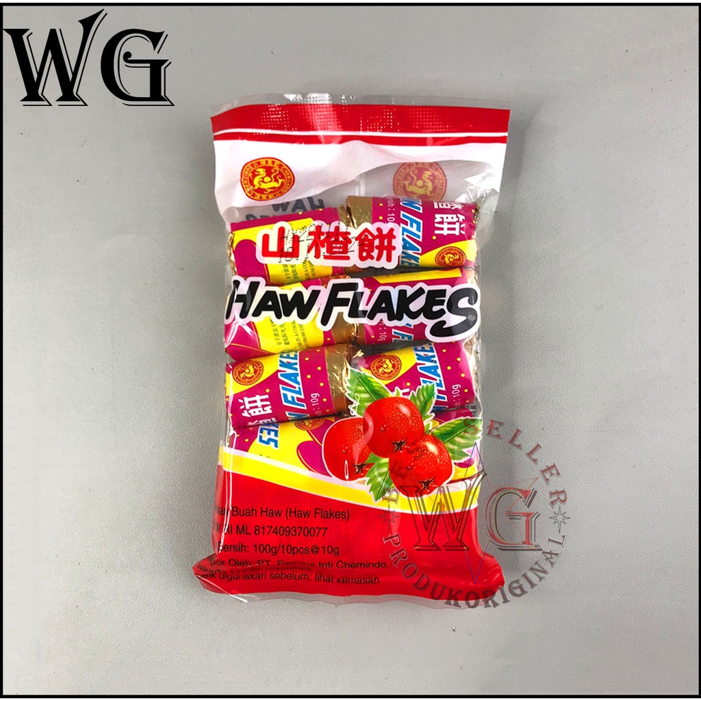 Manisan Buah Haw Flakes / Permen Sanca Isi 10 Pcs / 100gr / Halal