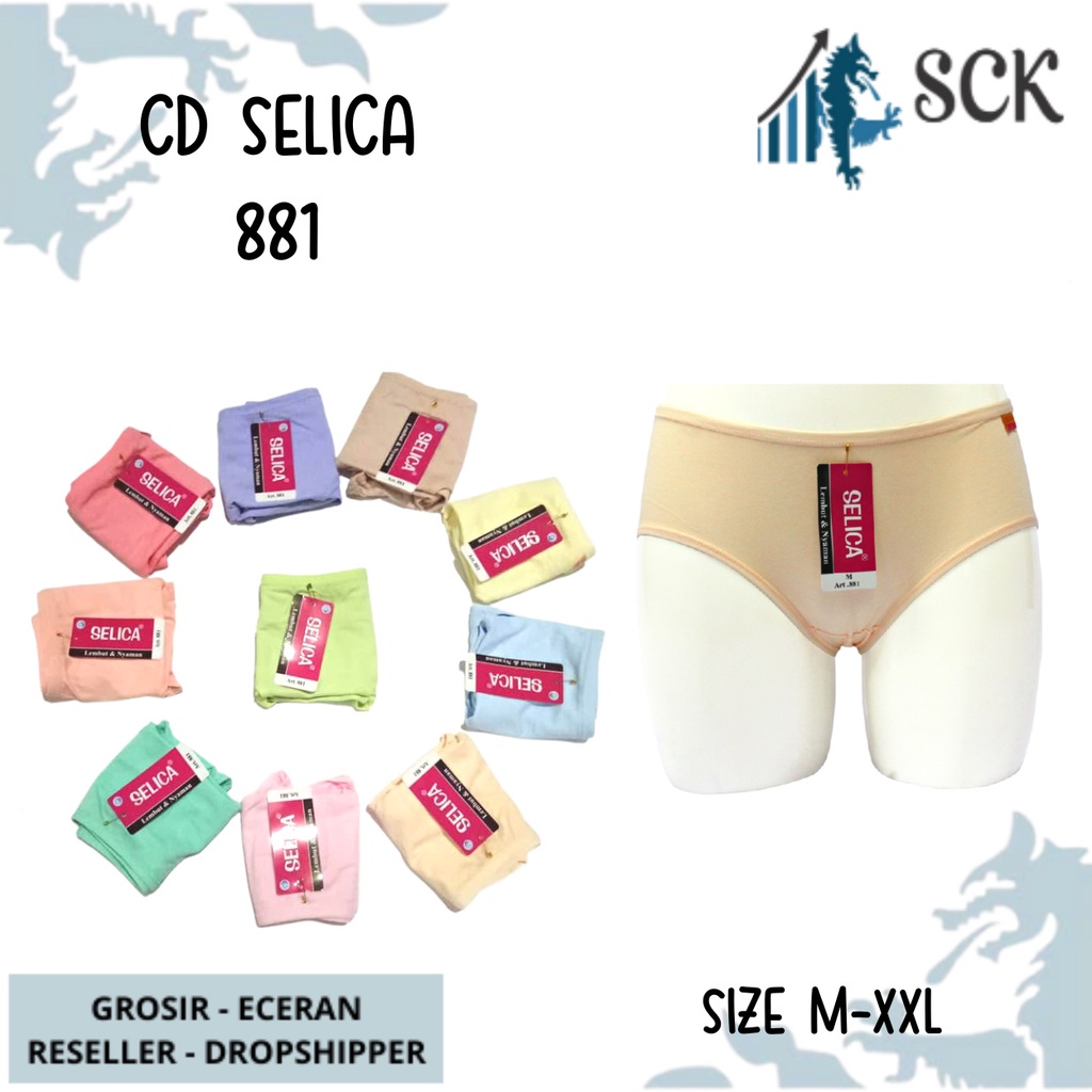 CD SELICA 881 Mini Wanita / Celana Dalam Wanita Pakaian Dalam Wanita Seamless - sckmenwear GROSIR