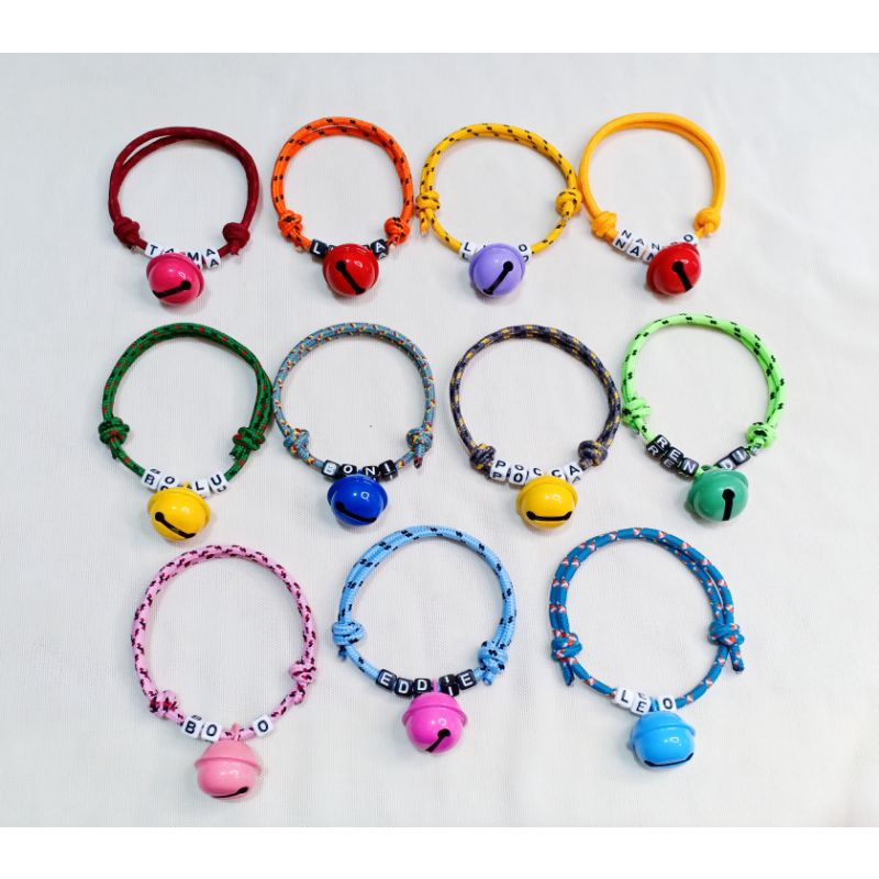 Kalung Kucing Kalung Anjing Custom Nama Kalung Animal request Nama Tali Prusik