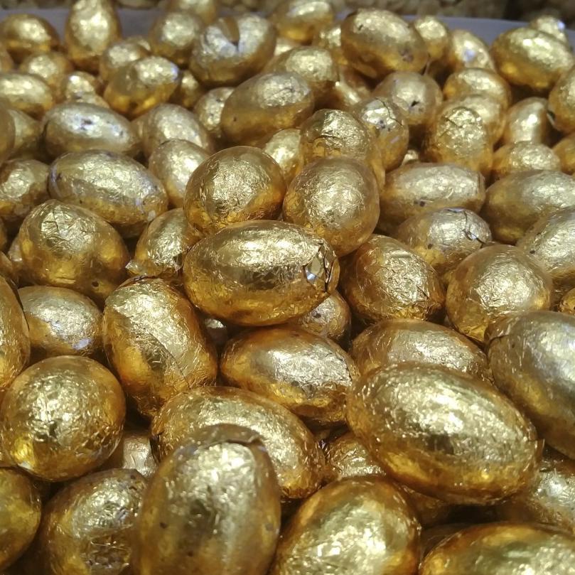 

✥ 500 gram coklat bentuk telur emas / chocolate egg gold ♪