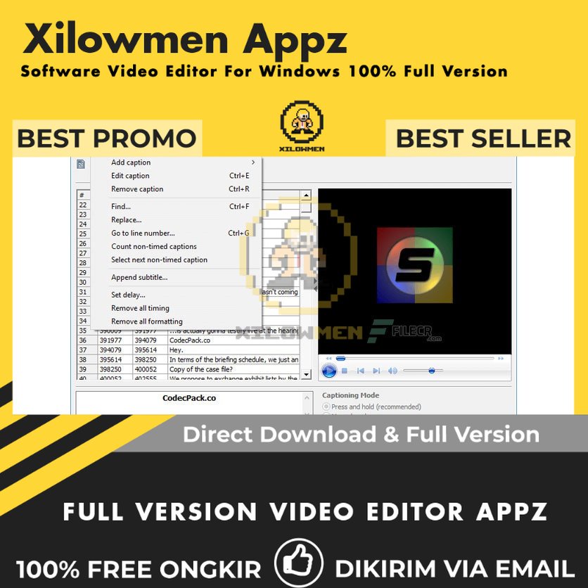 [Full Version] DivXLand Media Subtitler Pro Video Editor Lifetime WIN OS