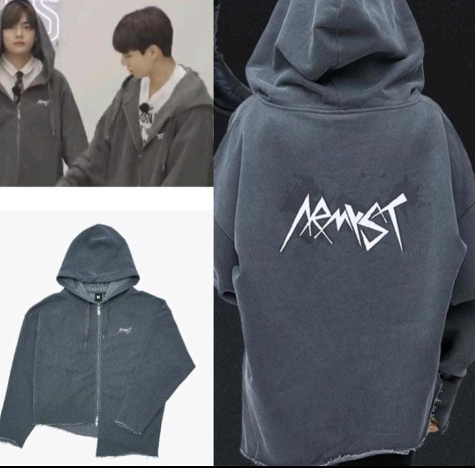 REKOMENDASI Termurah!!! Zipper BTS Jungkook Armyst Crop Bahan Fleece DTF Print