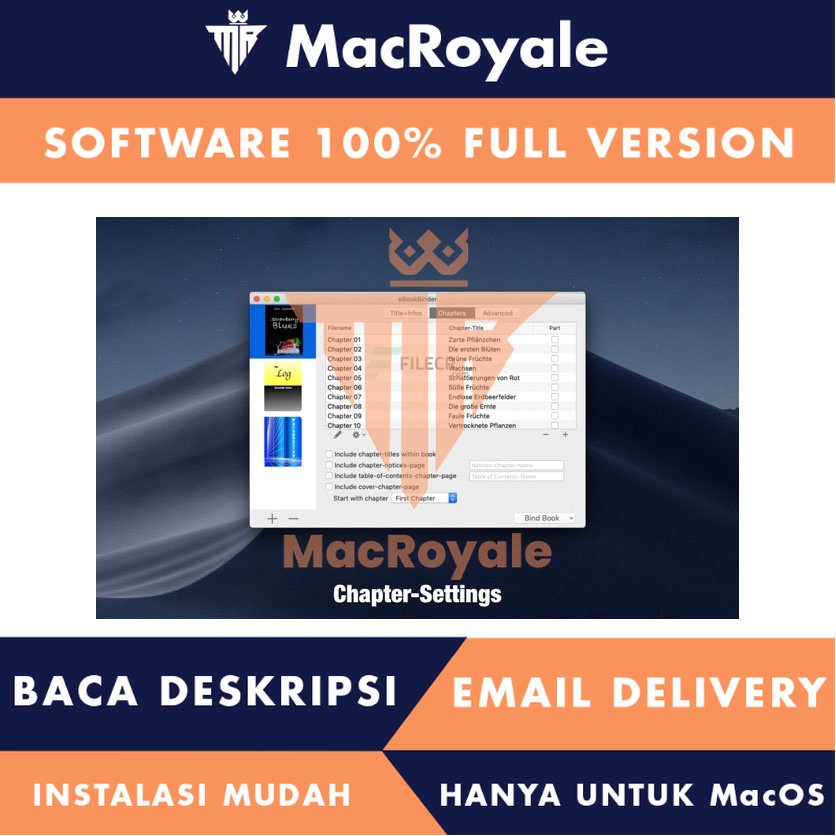 [MacOS] eBookBinder Full Version Lifetime Full Garansi
