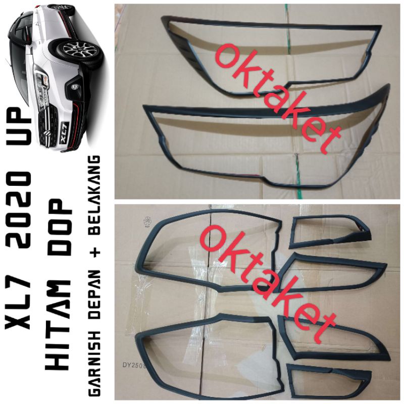 Paket garnish depan Belakang Suzuki XL7 2020 2023  hitam &amp; Chrome jsl