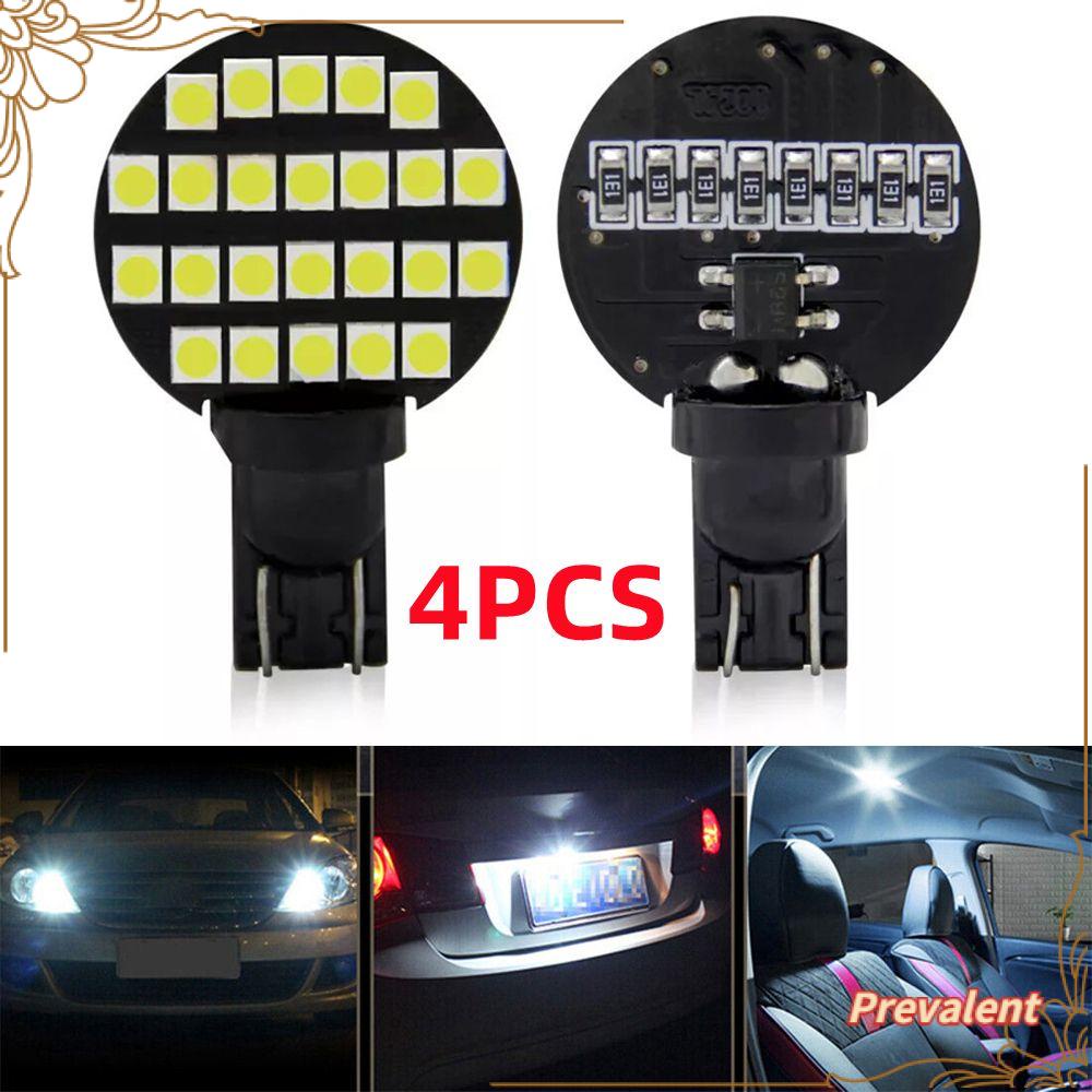 Preva 4Pcs Lampu Plat Nomor 4Pcs COB Super Terang3528 24SMD LED Dome Map