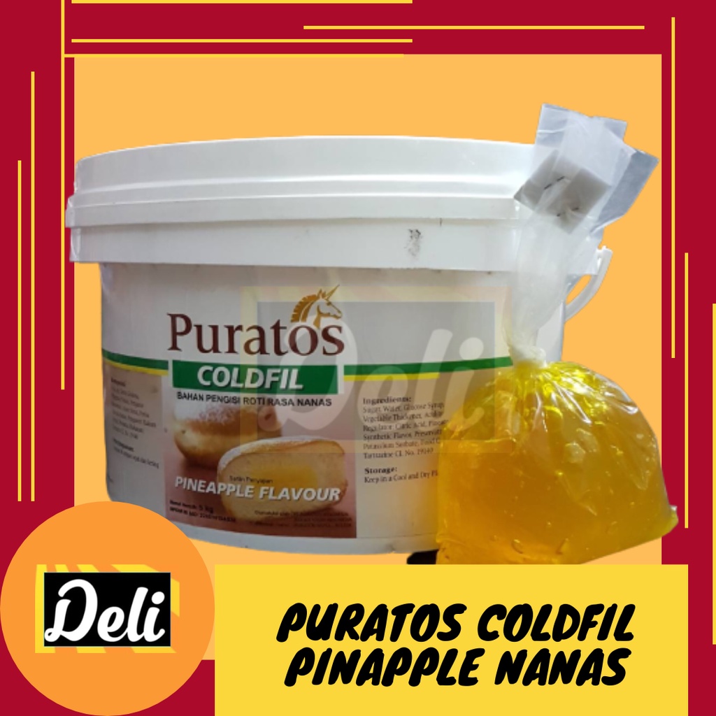 

Puratos Coldfil Pineapple Selai Isian Roti Rasa Nanas Repack 500gr