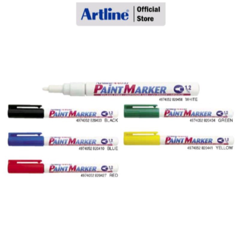 

Artline EK-440XF Permanent Paint Marker white With Clip For Pocket