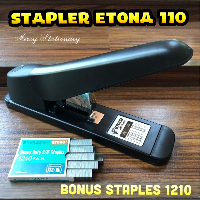 

Best Seller Stapler Etona 110 Heavy Duty - Jepretan Jilid - Bonus Staples 1210