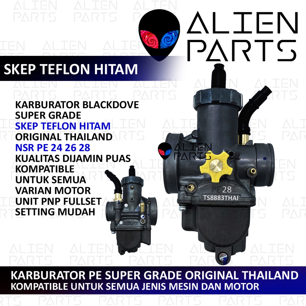 (BISA COD) KARBURATOR NSR PE 24 26 28 DOVE SKEP KUNINGAN CARBURETOR KARBU PE24 PE26 PE28 CPO SCARLET