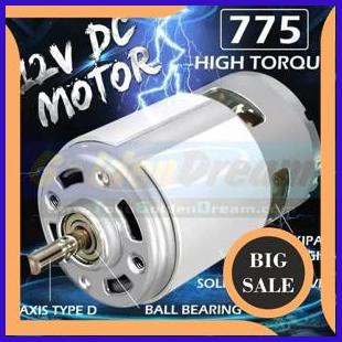 accessories dinamo DC 775 motor DC775 12V murni HIGH SPEED Torsi BESAR dinamo motor DIY po