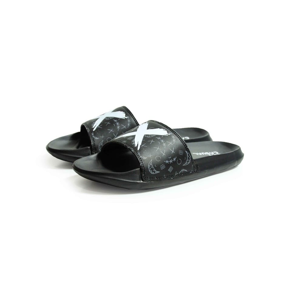 Sun Casual - Patrol Black / White | Slippers Slide | Sandal Pria | Sandal Wanita | Sandal Unisex