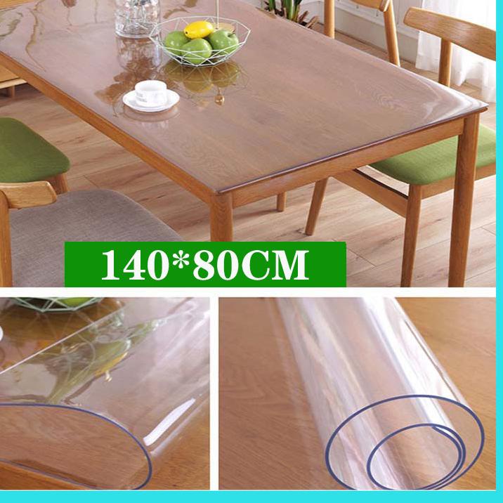 ➯ taplak meja pvc bening tebal anti air Plastik Mika Ukuran MM Alas Meja Makan ◄