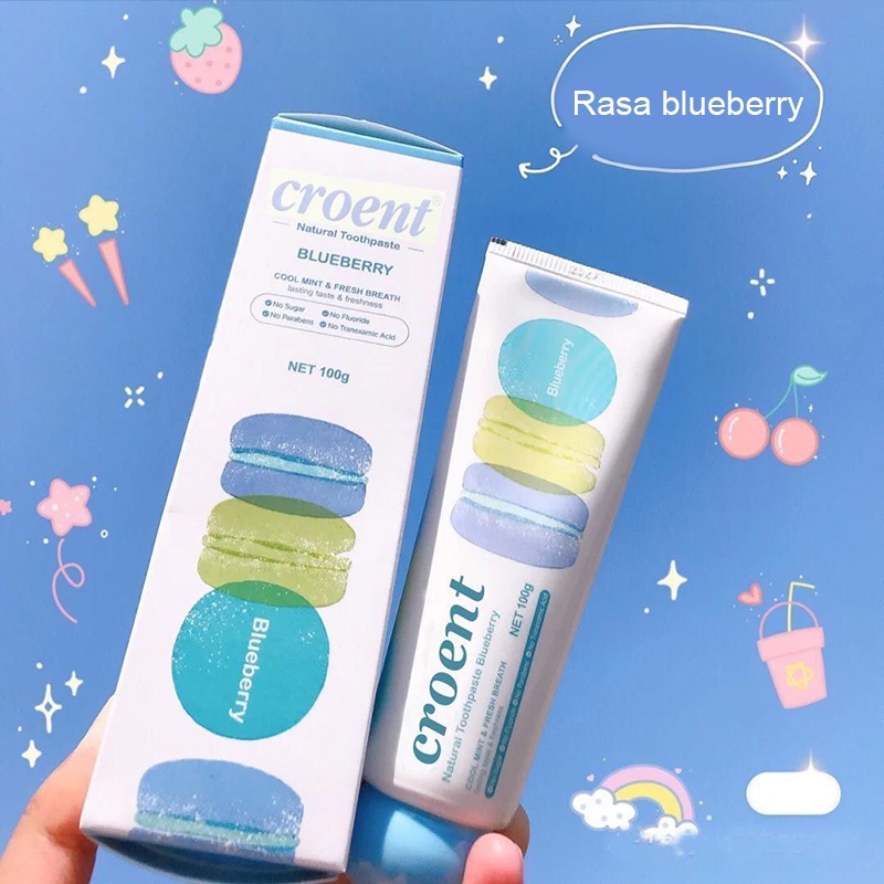 Pasta Gigi Pemutih Croent Macaron Whitening Toothpaste 100gr Untuk Menghilangkan Plak Dan Karang Gigi Serta Menghilangkan Bau Mulut