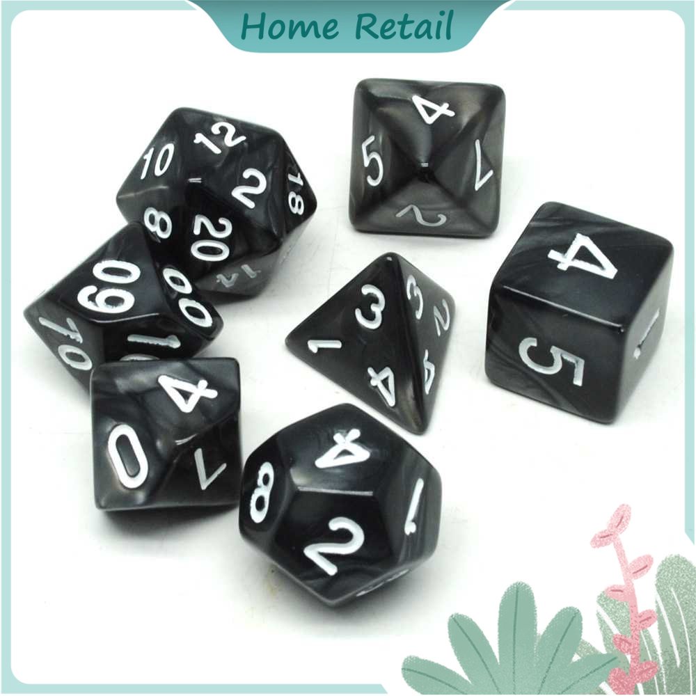 Dadu Polyhedral Bentuk D4 D6 D8 D10 D12 D20
