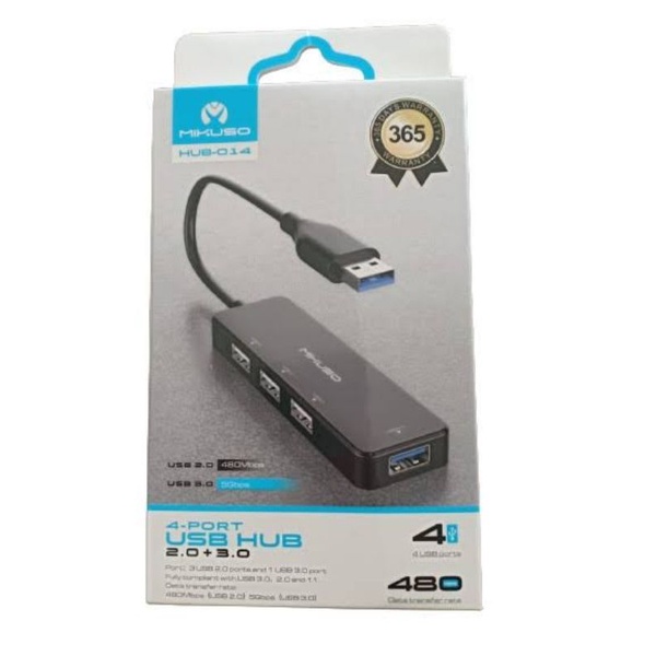 USB HUB MIKUSO HUB-014 Sambungan USB 4 Port