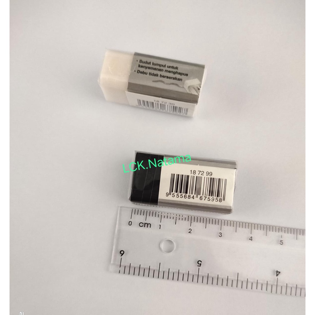 

ERASER FABER CASTELL Small BLACK & WHITE penghapus pensil kecil