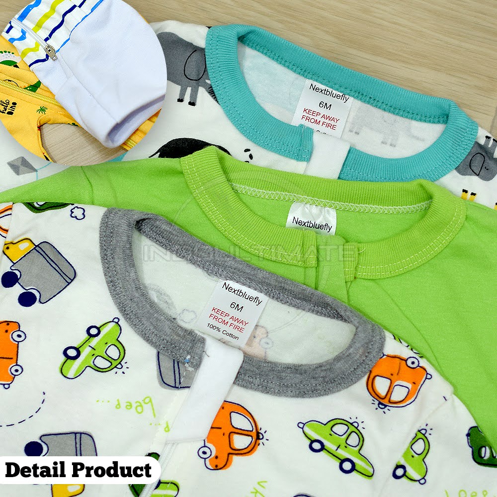 Sleepsuit Bayi Kaki Buka &amp; kaki Tutup Jumper Bayi Perempuan Laki Laki Baru Lahir Lengan Panjang Karakter Set Pakaian Bayi Setelan Baju Bayi Jumpsuit Bayi Kaki Buka Baru Lahir BN-5213 BN-5215 BN-5216 BC-09004