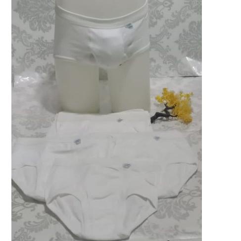 ♛ 6PCS CELANA DALAM CROCODILE PUTIH STOK PABRIK CUCI GUDANG BAHAN KATUN SPANDEK ♜
