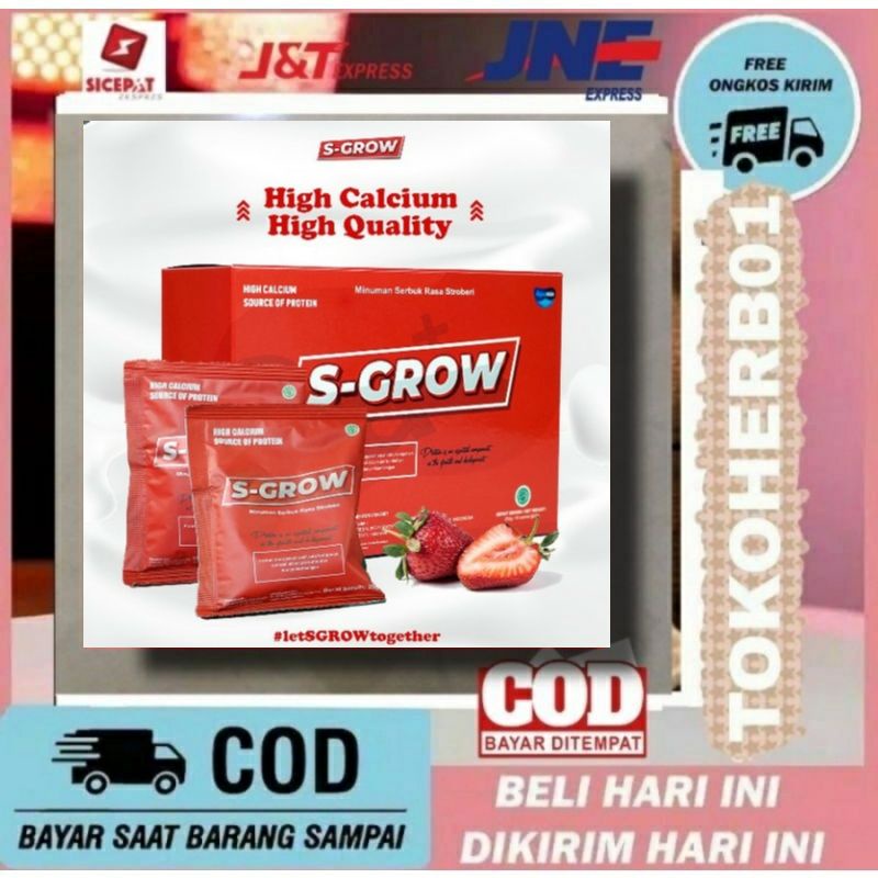S-GROW original Peninggi Badan Terbaik 1 BOX ISI 10 SACHET