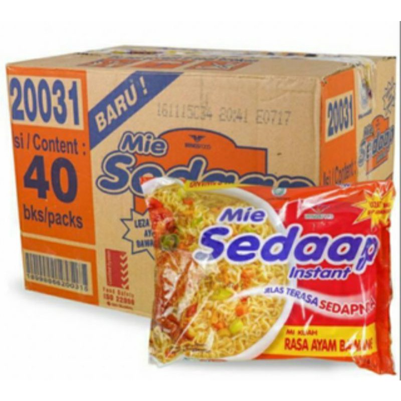 

Mi sedap bawang mi kuah sedap 1 dus 40