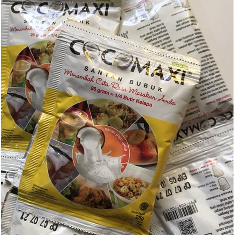 

Cocomaxi santan kelapa bubuk instan sachet per-1 pcs