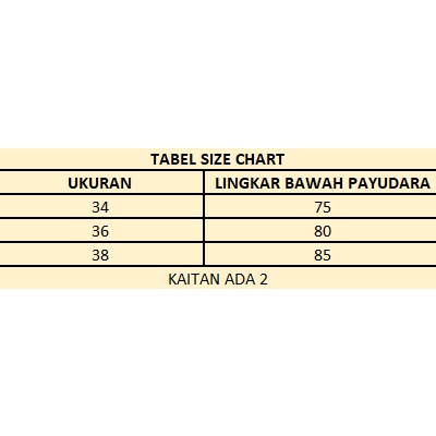 BH GOLDEN NICK 365 Bahan Katun Busa Tipis Tanpa Kawat / BH Katun K365