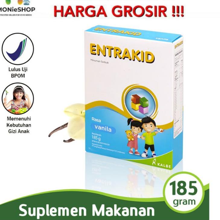 

☞ ENTRAKID VANILA COKLAT 185GR ANAK 1-5 TH ➦