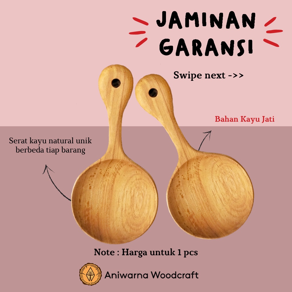 Centong Nasi Kayu Jati Tua Asli / Sendok Nasi / Entong Nasi ( ACESI 01 )