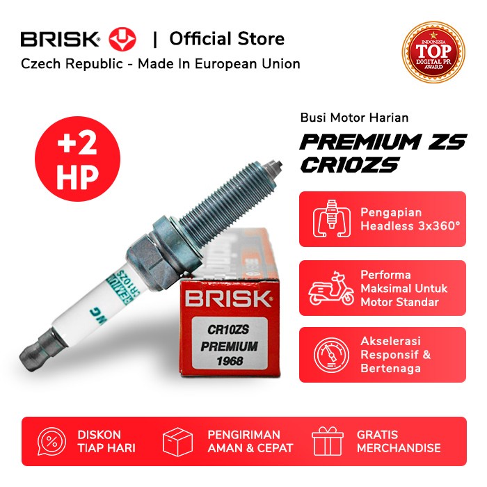 Busi Busi Motor Brisk Premium Zs Cr10Zs