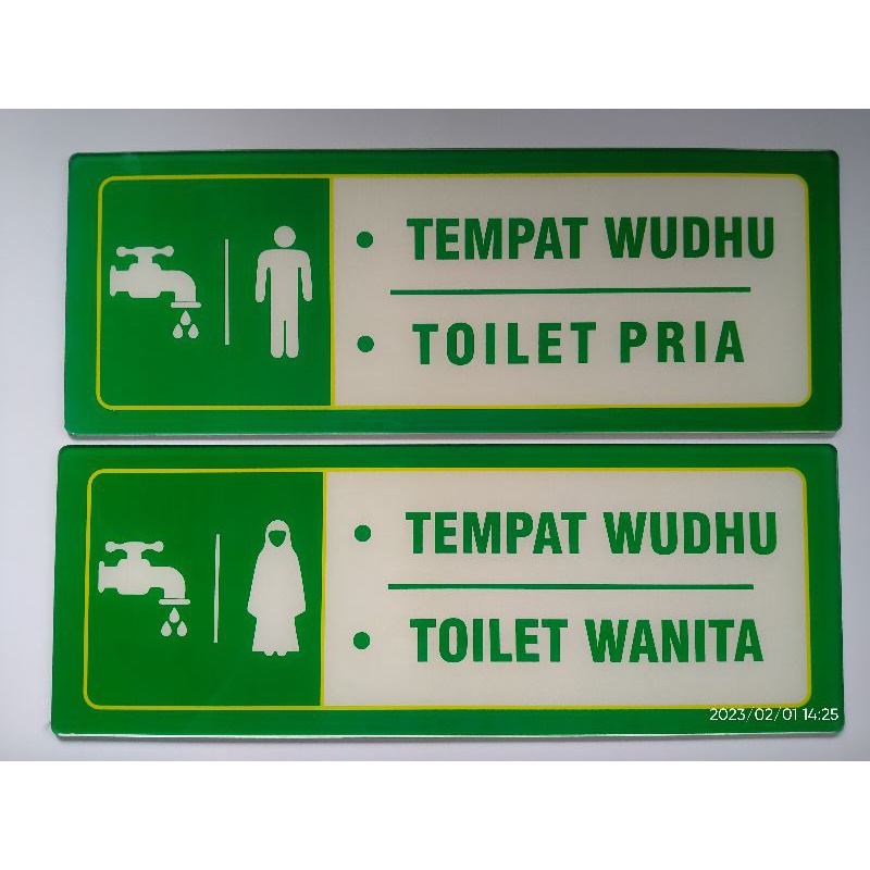 

Akrilik Tempat Wudhu dan Toilet