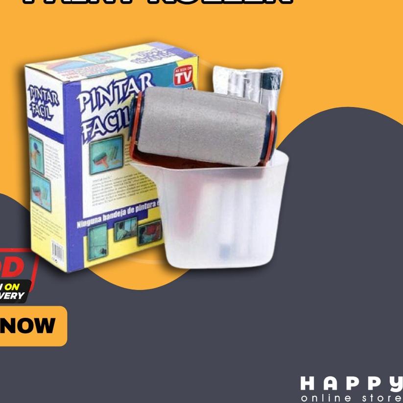 ← KUAS ROLL / PINTAR FACIL PAINT ROLLER / ROLL KUAS CAT OTOMATIS ORIGINAL 100% ♟