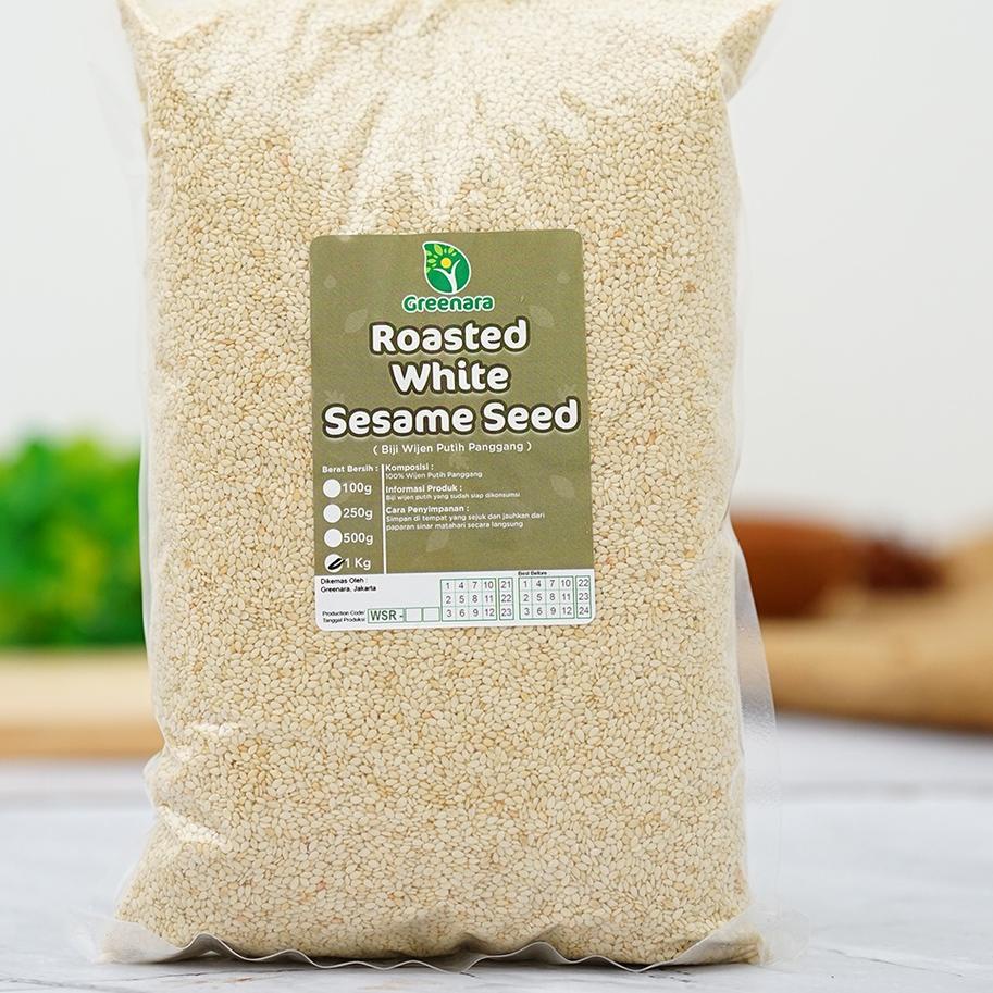 

♘ Roasted Sesame Seed 1kg / Wijen Putih Panggang 1kg ✤