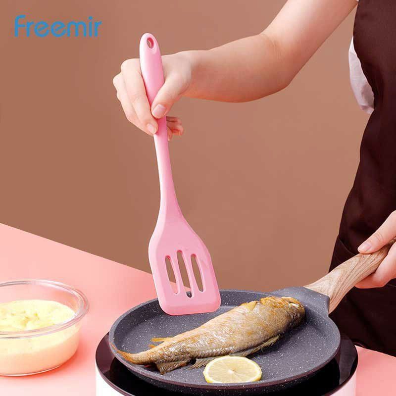 Medan Termurah Set 5in1 Spatula set alat masak sutil scrap kocokan silicone /silikon tahan panas