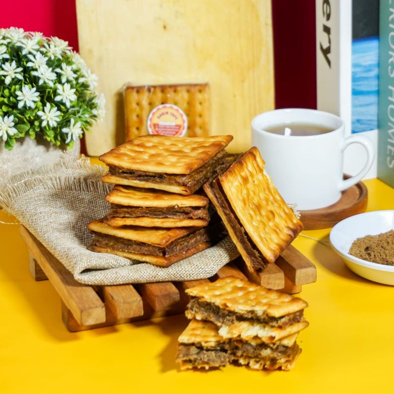 

Gabin Tape Coklat, Kue Tape Coklat, Biskuit Tape Coklat Enak produksi sendiri
