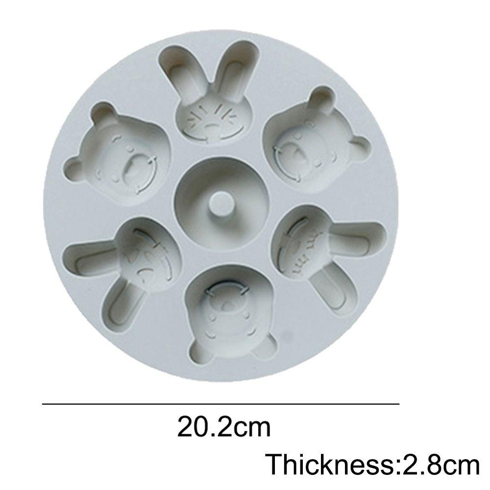 Cetakan Silikon SOLIGHTER Easter Handmade Soap Mould Baking Pan 7rongga