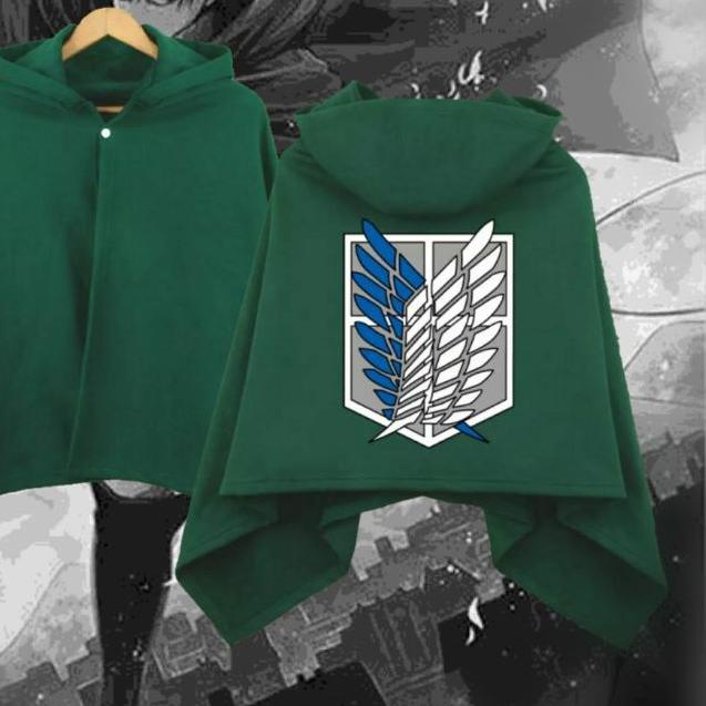 ➬ jubah attack on titan SNK hijau ➸