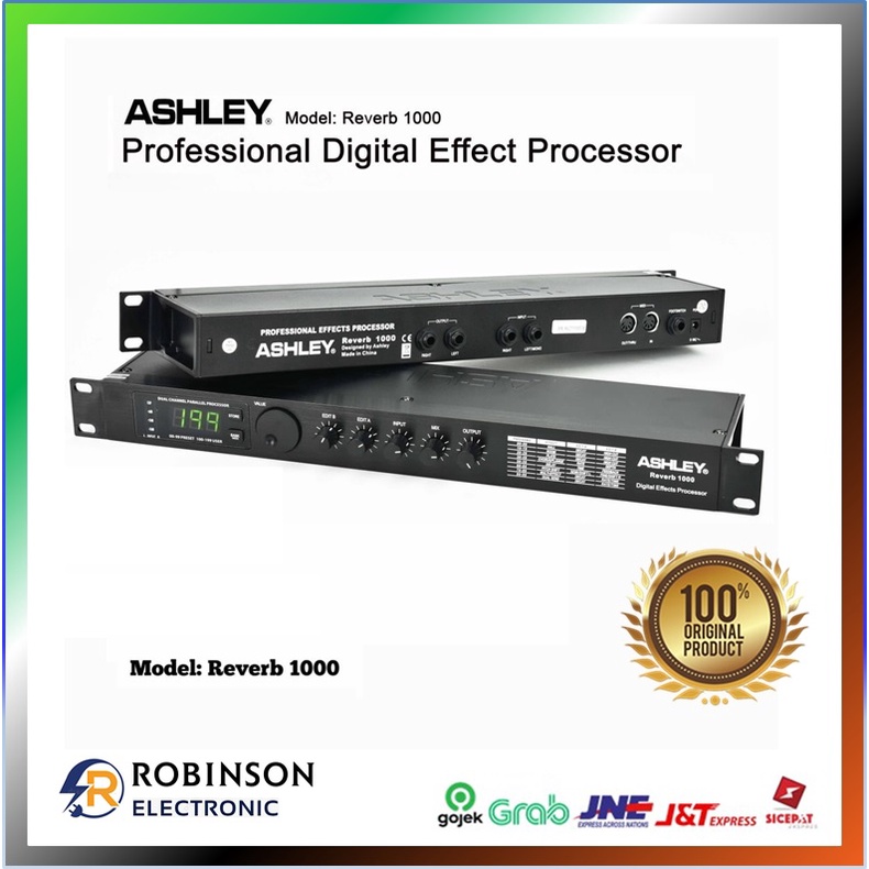 JUAL EFEK VOKAL ASHLEY REVERB 1000 REVERB1000 EFEK ASHLEY REVERB 1000
