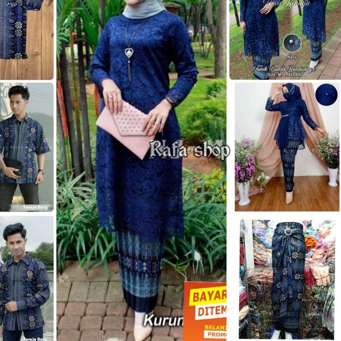 ☪ COUPLE / COUPLE KEBAYA / BAJU BATIK COUPLE / KEBAYA BROKAT TUNIK JUMBO MODERN / KEMEJA BATIK MOTIF