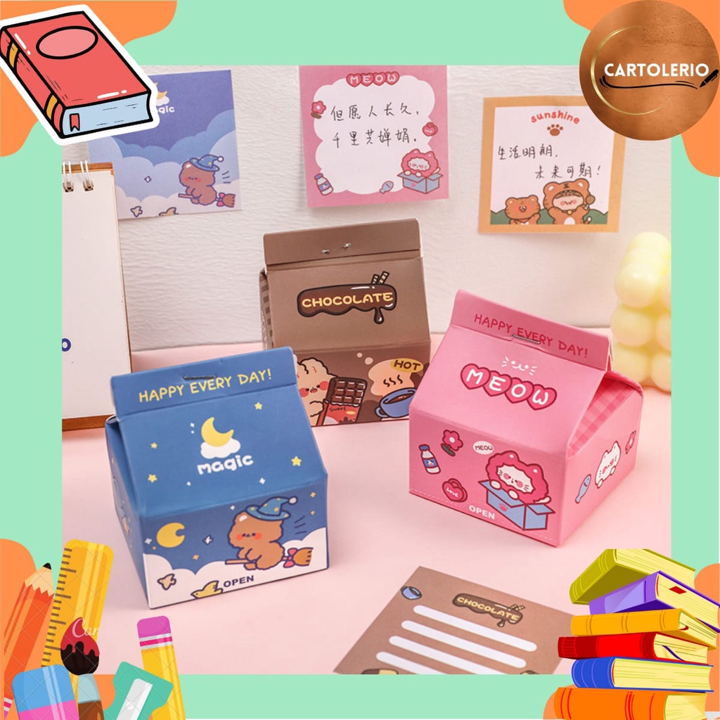 

Sticky Note / Kertas Memo Bentuk Kotak Susu AT0090