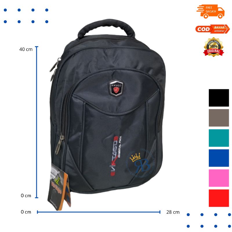 Tas Ransel Virtago/Tas Sekolah Virtago Untuk SD-SMP/Tas Laptop/Tas Untuk Kerja