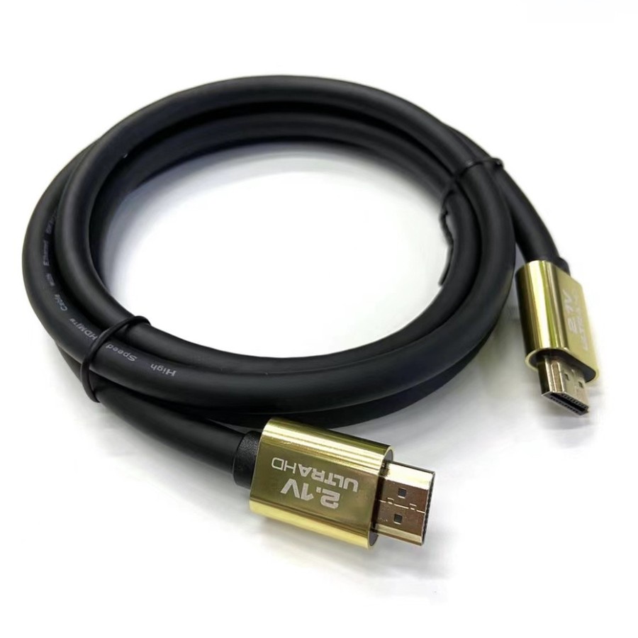 Cable hdtv 2.1 Premium 20 meter m-m gold 8k 4k 144hz UHD 48Gbps hdr eARC dolby ethernet - Kabel hdtv 19 pin 20m male