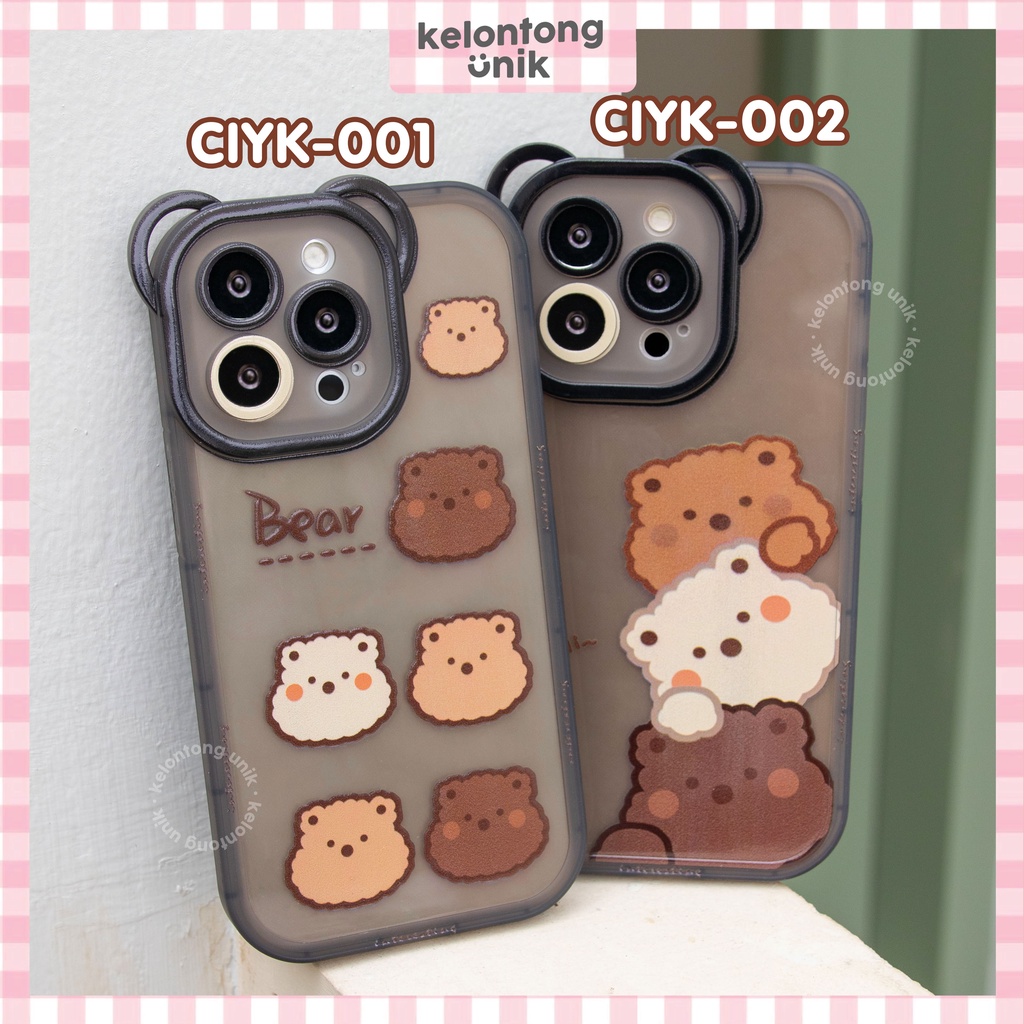 For iPhone - 3D Hi Bear Shock Proof Case