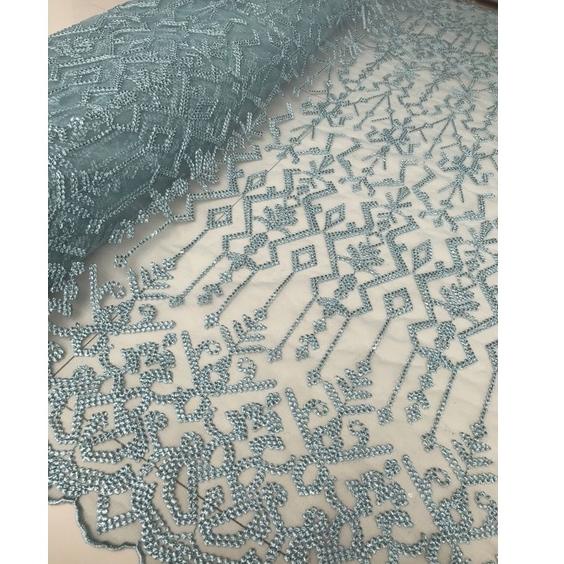 Rekomendasi kain tile bordir motif sapto sumbaNTB