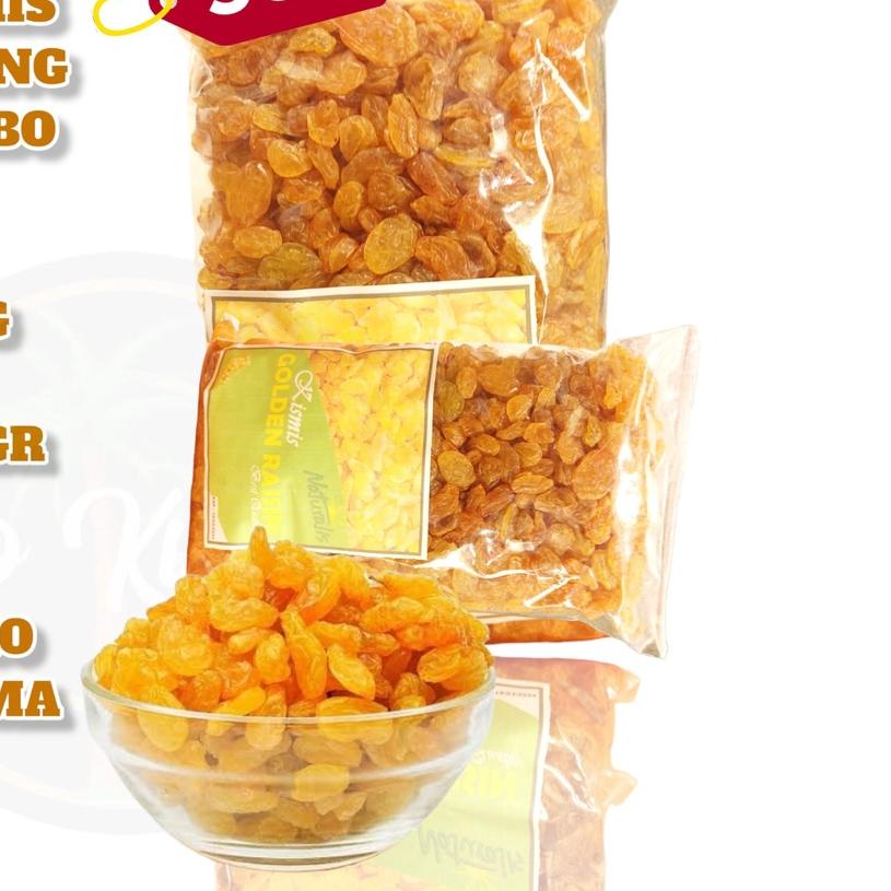 

✩ KISMIS SEMI JUMBO 1KG /KISMIS KUNING ☑