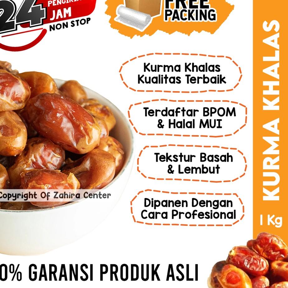 

BRANDS FESTIVAL Kurma Premium Al Saad KHALAS 1KG Asli Arab Saudi Manis MPASI Booster Nabeez Legit Madu Mesir Sukari buruan