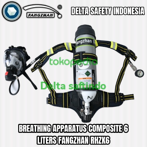 Scba Composite Breathing Apparatus Fangzhan 6 Liter Original