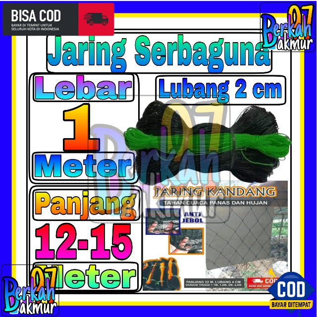 Jaring Pagar Ayam 1 meter / Jaring Lubang Kecil /Jaring Kandang /Jaring Burung / Jaring Taman