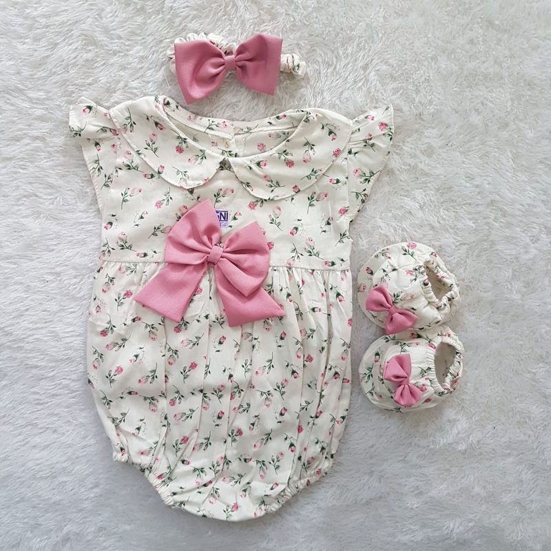 Baju bayi Ribbon Flo Jumper